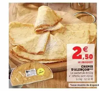 Hyper U Crêpes D'alençon offre