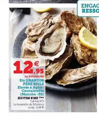 Hyper U Huitre Fine offre
