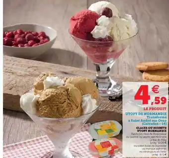 Hyper U Glaces Ou Sorbets Utopy Normandie offre