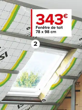 Castorama Velux fenêtre de toit confort mk04 offre