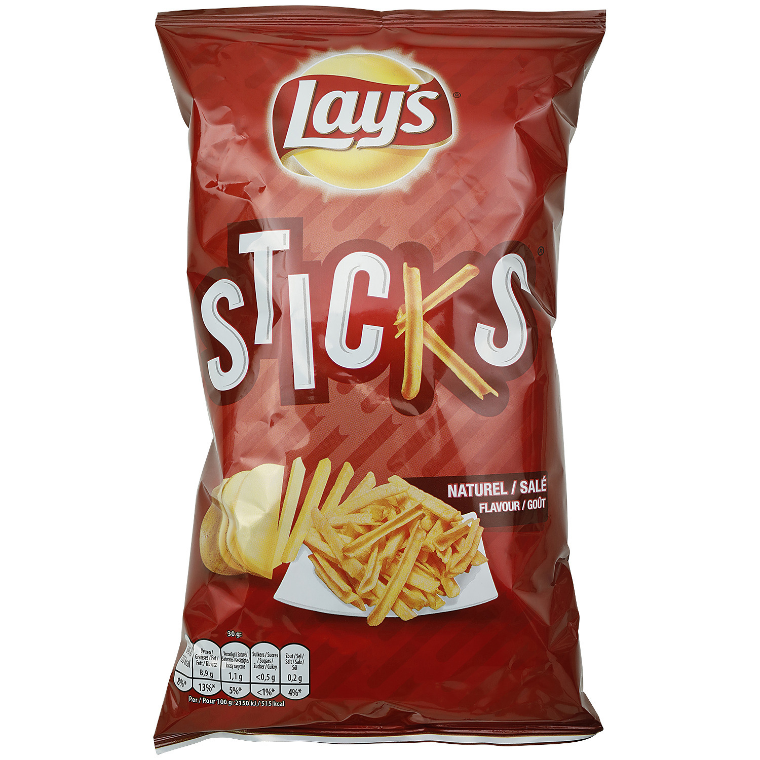 Promo Chips lay's sticks naturel chez Action