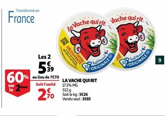 Auchan Supermarché La vache qui rit offre
