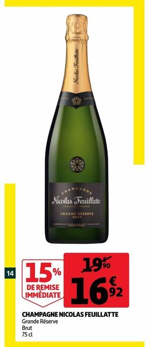 Auchan Supermarché Champagne nicolas feuillatte offre