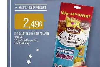 Match Kit Galette Des Rois Amande Vahiné offre