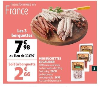 Auchan Mini Bûchettes Le Galibier offre