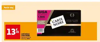Auchan Café Moulu Carte Noire offre