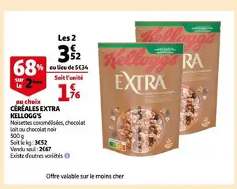 Auchan Céréales Extra Kellogg's offre