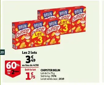 Auchan Chipster Belin offre