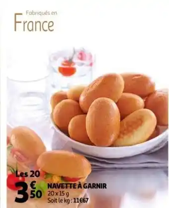 Auchan Navette À Garnir offre