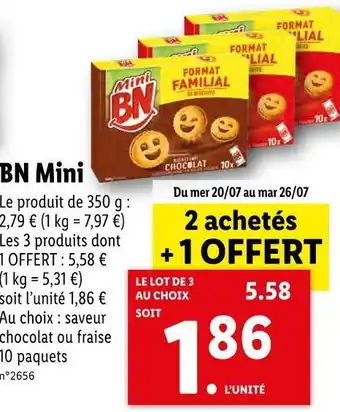 Lidl Bn bn mini offre