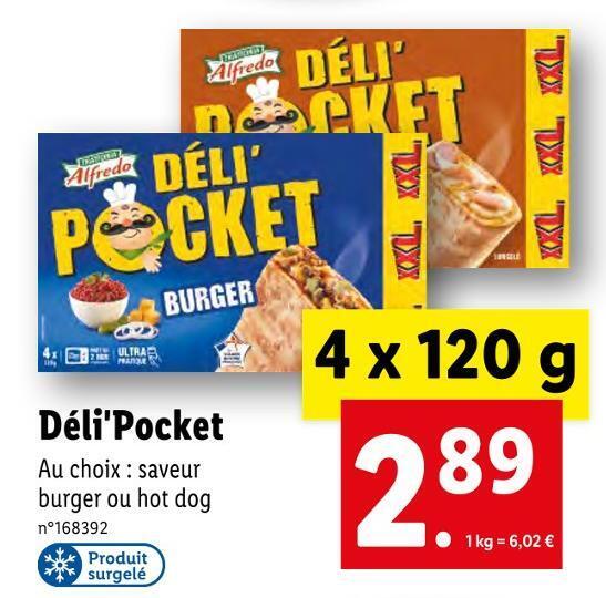 Promo Alfredo déli'pocket chez Lidl