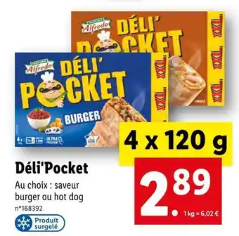 Lidl Alfredo déli'pocket offre