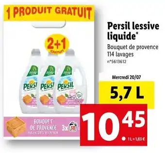 Lidl Persil persil lessive liquide* offre