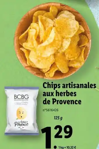Lidl Chips artisanales aux herbes de provence offre