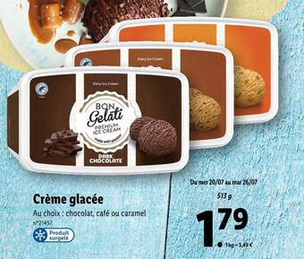 Lidl Crème glacée offre