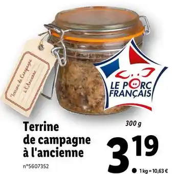 Lidl Terrine de campagne à l'ancienne offre