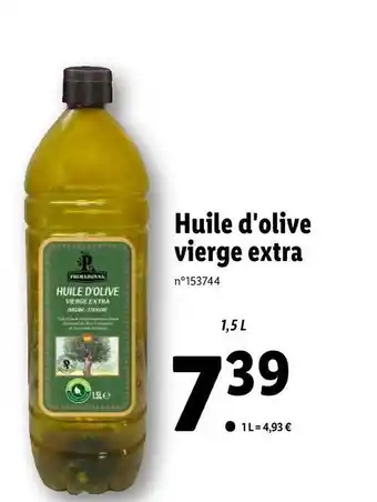 Lidl Huile d'olive vierge extra offre