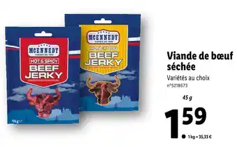 Lidl Mcennedy viande de bœuf séchée offre