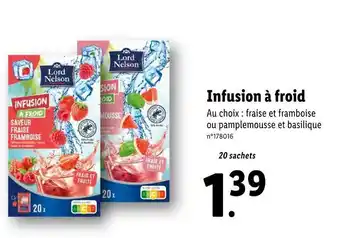 Lidl Lord nelson infusion à froid offre