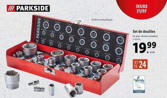 Lidl Parkside set de douilles offre