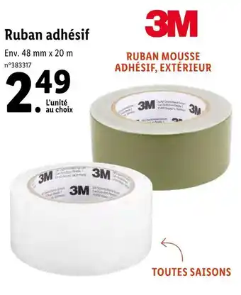Lidl 3m ruban adhésif offre