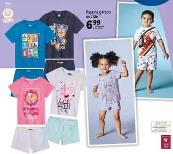 Lidl Pyjama garçon ou fille offre