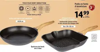 Lidl Poêle en fonte d’aluminium offre
