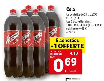 Lidl Freeway cola offre
