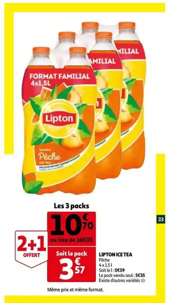 Auchan Lipton Ice Tea offre