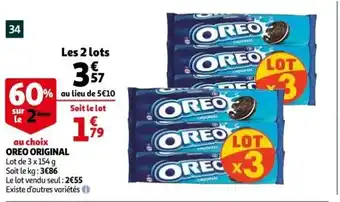 Auchan Oreo Original offre