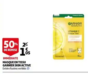 Auchan Masque En Tissu Garnier Skin Active offre