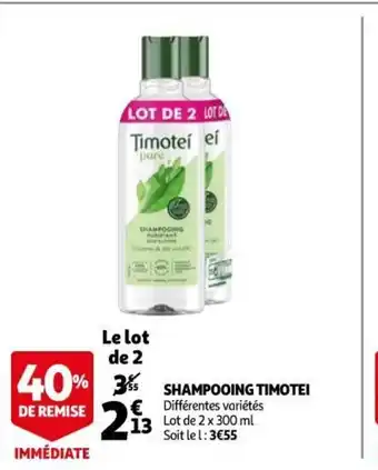 Auchan Shampooing Timotei offre