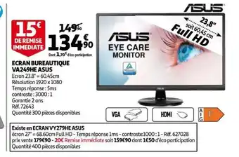 Ecran Bureautique Va249he Asus