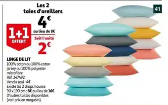 Auchan Linge De Lit offre
