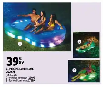 Auchan 1 - Piscine Lumineuse 262 cm offre