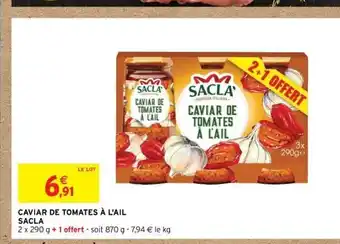 Intermarché Caviar De Tomates À L'Ail Sacla offre