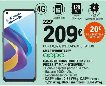 E.Leclerc Smartphone A76 Oppo offre