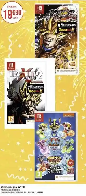 Géant Casino Sélection De Jeux Switch offre