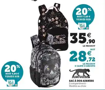 Super U Sac à Dos Airness offre