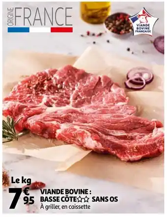 Auchan Viande bovine basse côte offre