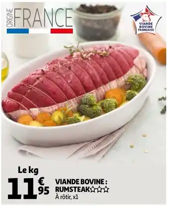 Auchan Viande bovine : Rumsteak offre