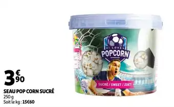 Auchan Seau Pop Corn Sucré offre