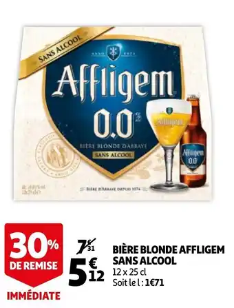 Auchan Bière Blonde Affligem Sans Alcool offre