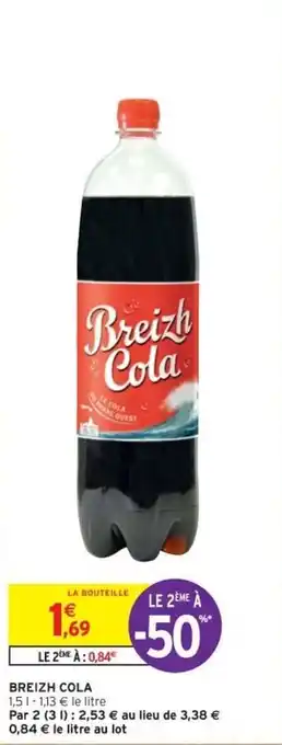 Intermarché Breizh cola 1,5 I offre