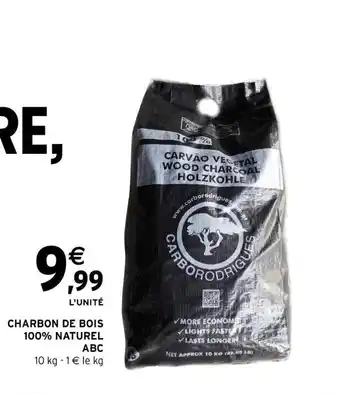 Intermarché Charbon de bois 100% naturel abc offre