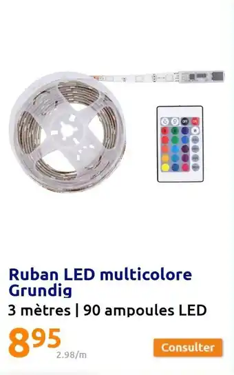 Action Ruban LED multicolore grundig offre