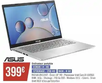 Géant Casino Ordinateur Portable Asus offre