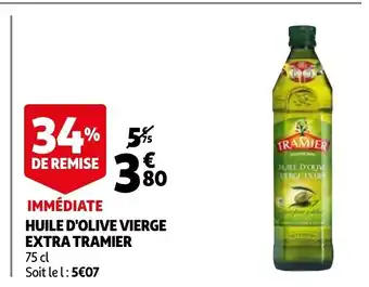 Auchan Huile d'olive vierge extra tramier offre