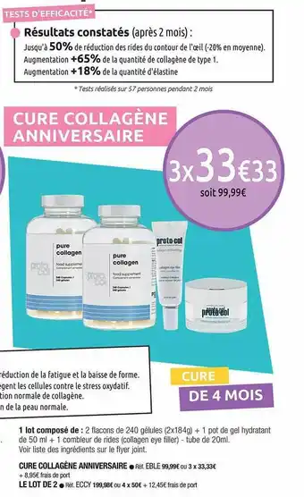 M6 Boutique Cure Collagène Anniversaire offre