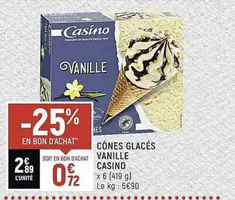 CÎnes Glacés Vanille Casino